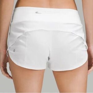 NWT💎2025 Lululemon Speed Up Shorts Low Rise 2.5 inseam White Size 10